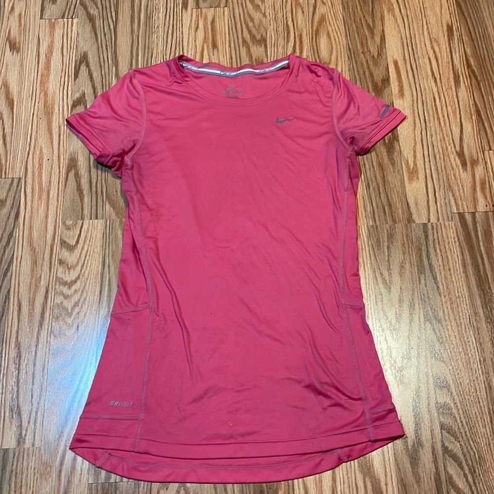 Pink Nike Dri-Fit Short Sleeve Shirt